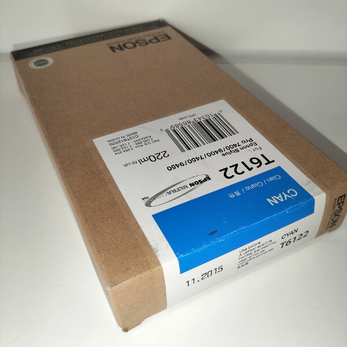 Epson T6122 Tinta original cyan para Stylus Pro 7400/9400/7450/9450