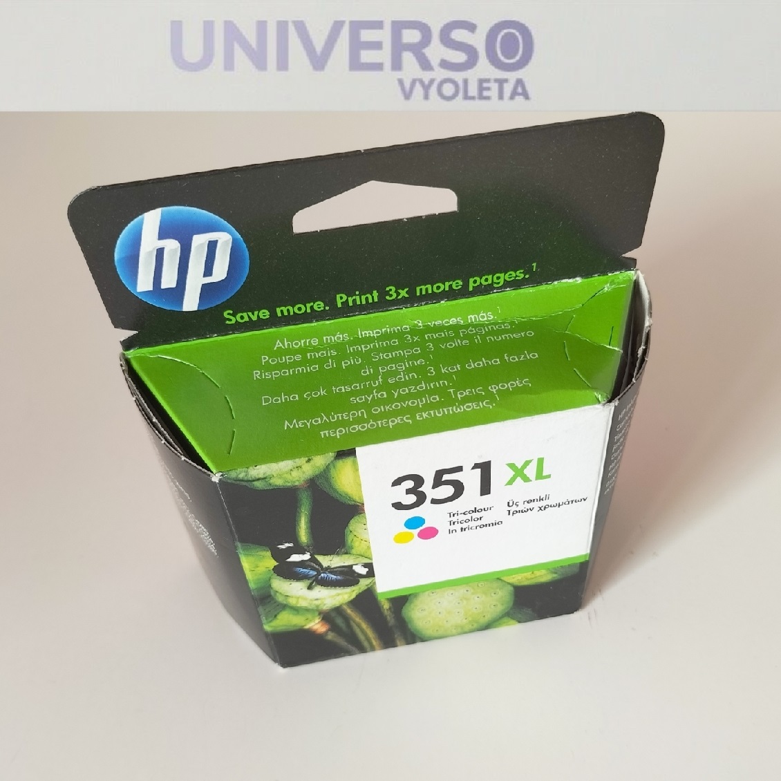 HP 351XL tinta color original CB338EE